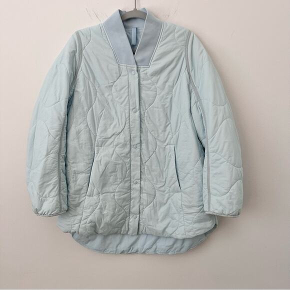 Lululemon Quilted Light Insulation Jacket Powder Blue Size Medium (6) Oversized! - Picture 6 of 9